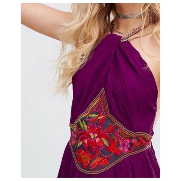 FREE PEOPLE EMBELLISHED MINI DRESS - Picture 2 of 6